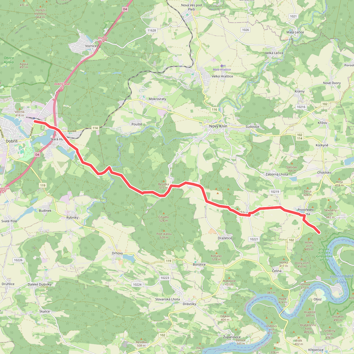 [M] Dobříš - Pod Veselým vrchem