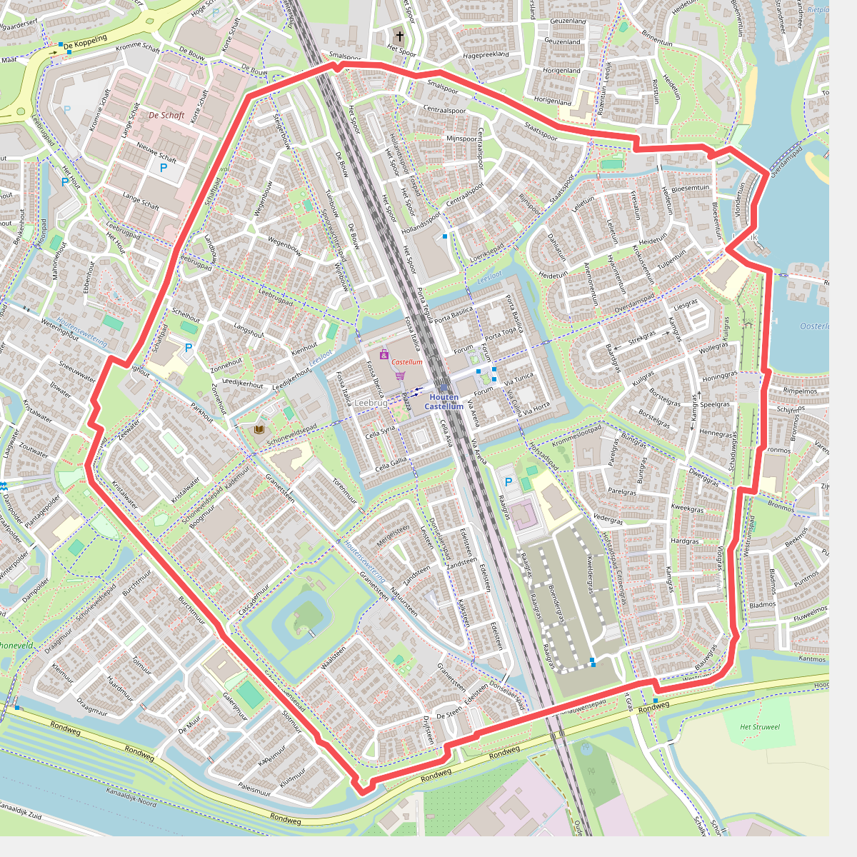 Vijfwal route
