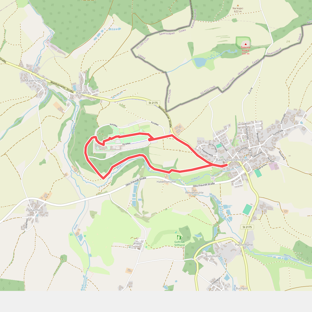 Neualbenreuth: Wanderweg Sibyllenbad Gedankental