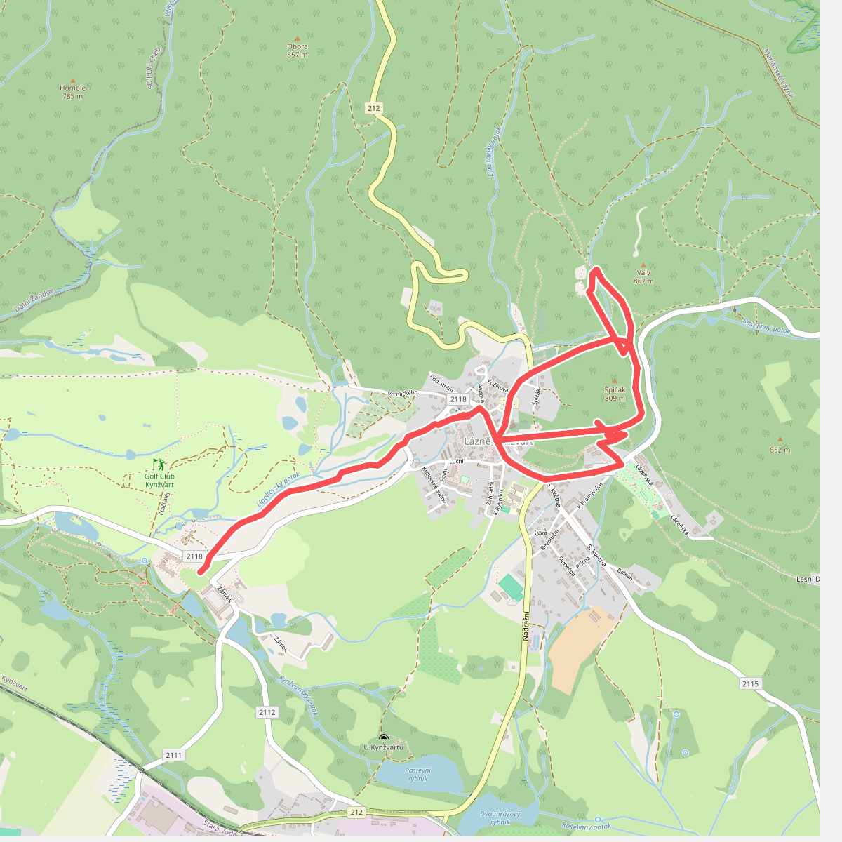 [M] Místní okruh v Lázních Kynžvart