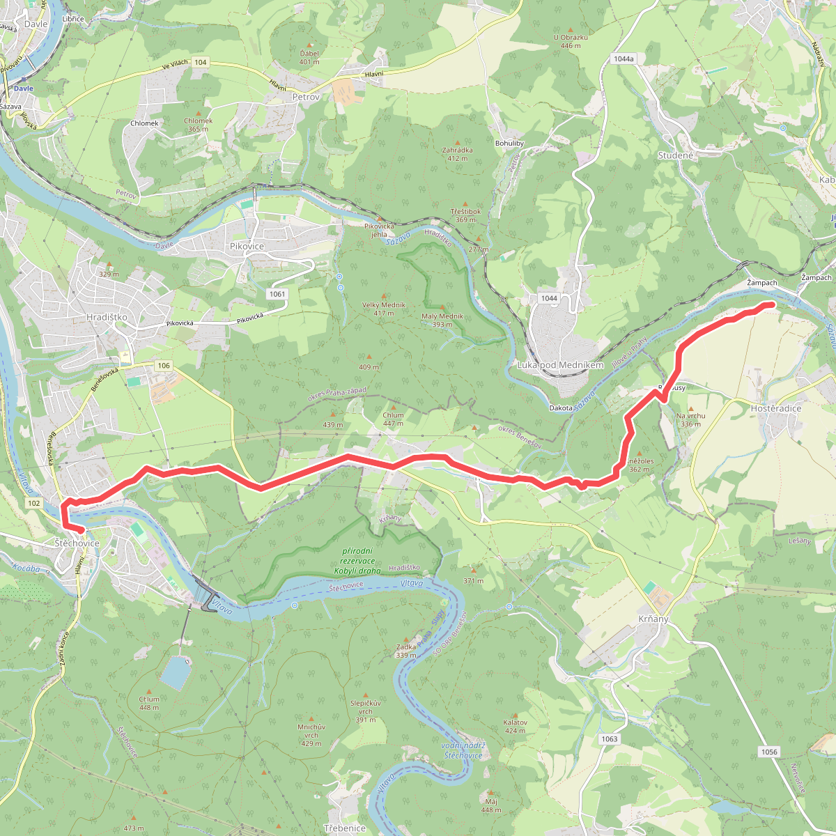 [M] Štěchovice - Žampach