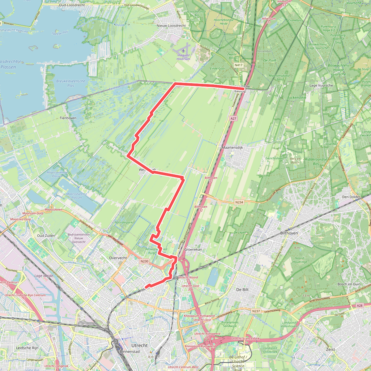 Stationswandeling Utrecht Overvecht – Hollandse Rading