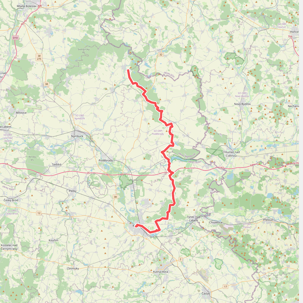 [M] Rožďalovice - Kolín
