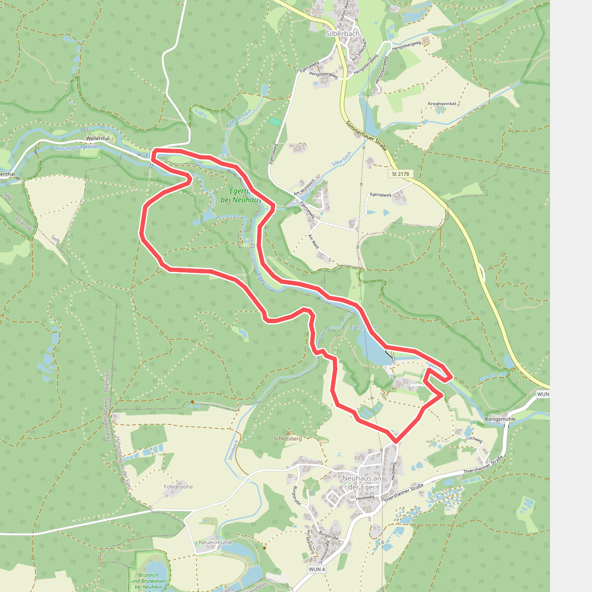 Wanderweg 7 Hohenberg a.d. Eger