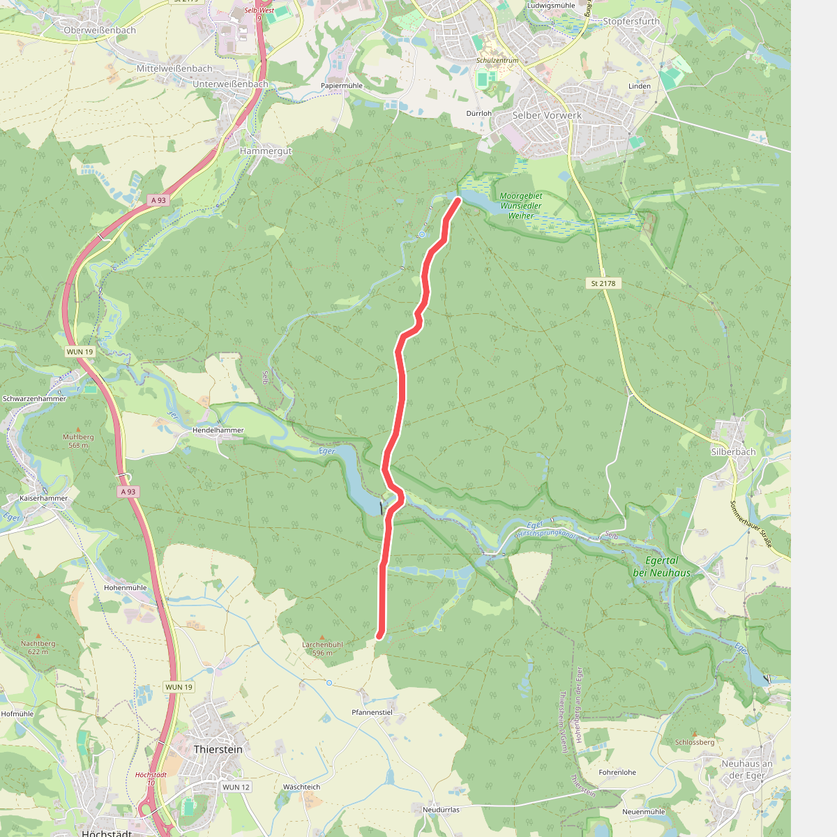 Wanderweg Selb-Thierstein