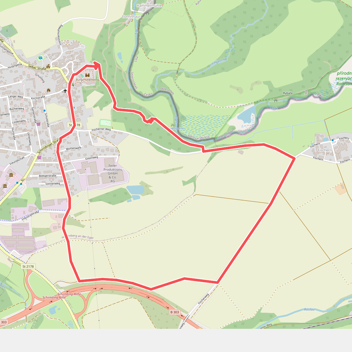 Wanderweg 2 Hohenberg a.d. Eger