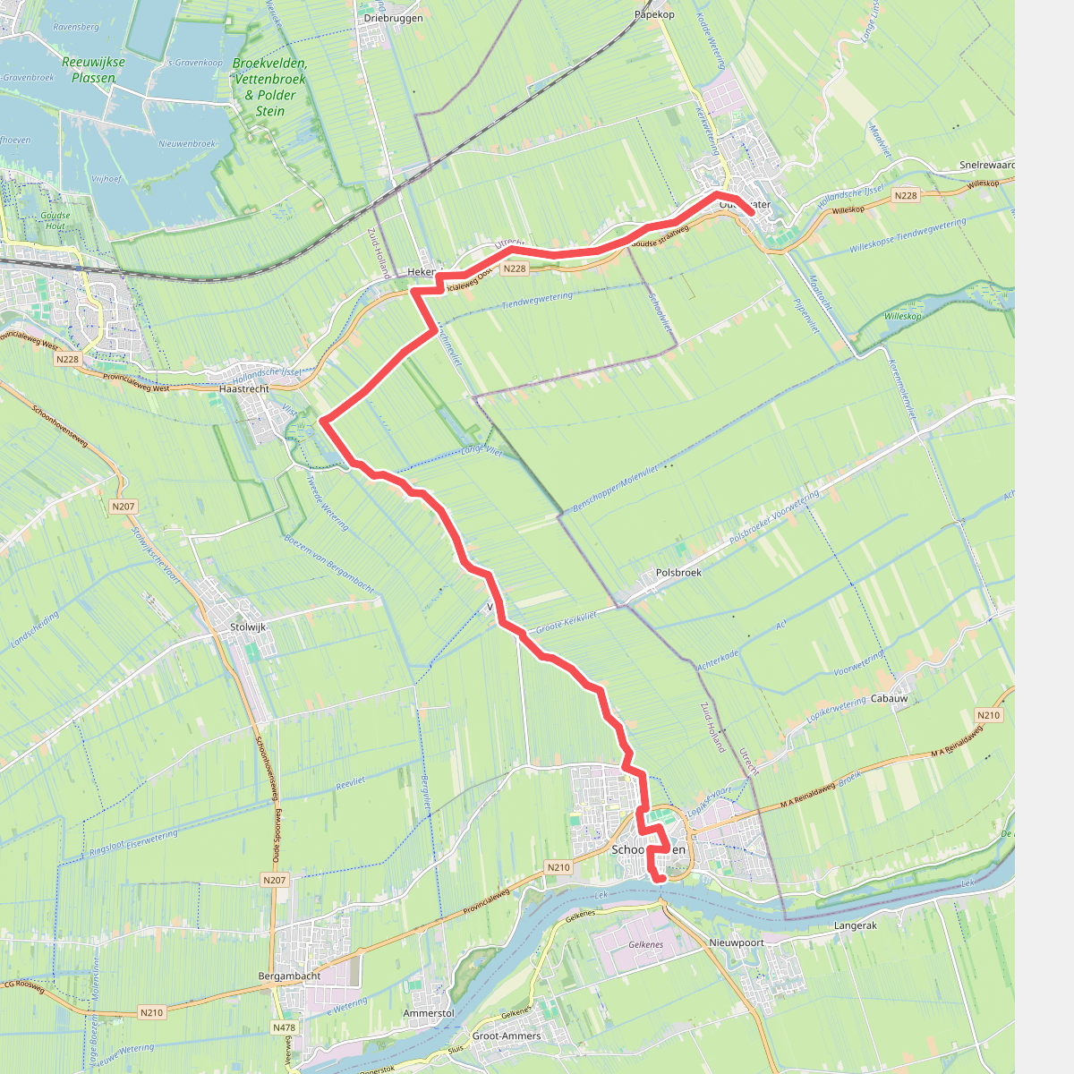 Oudewater - Schoonhoven veerpont · Floris V-pad etappe 6