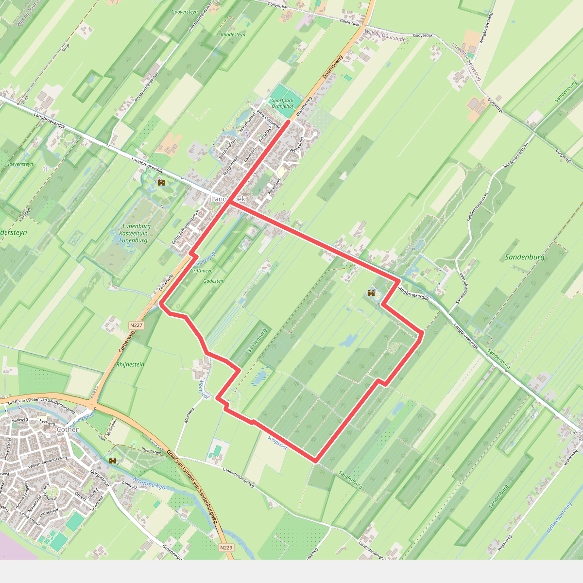 Kastelenroute rood