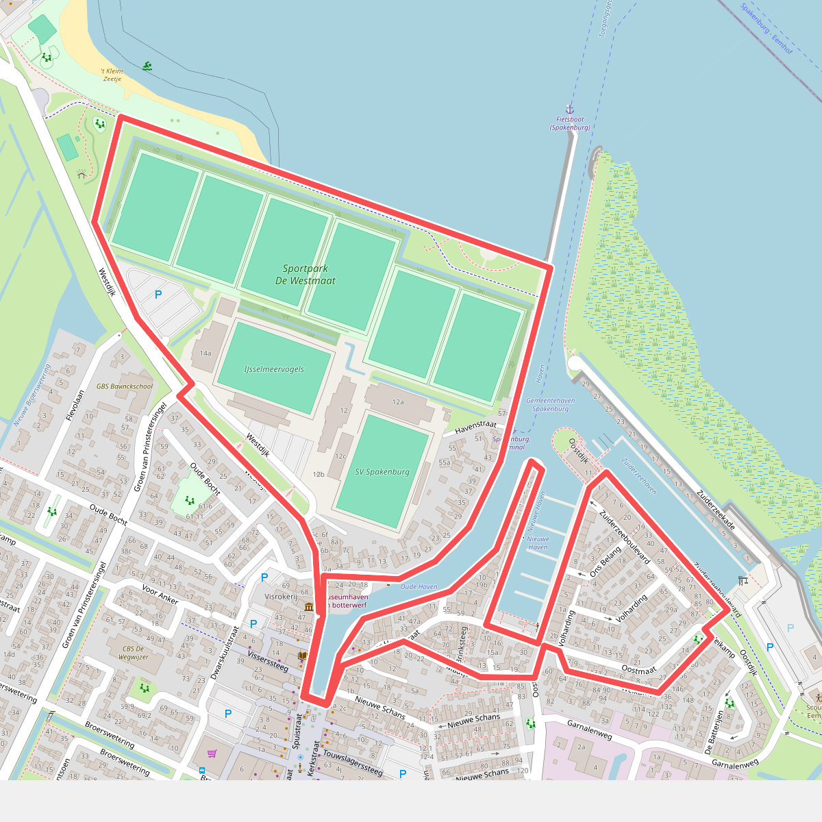 Wandelen in Spakenburg Vissersroute