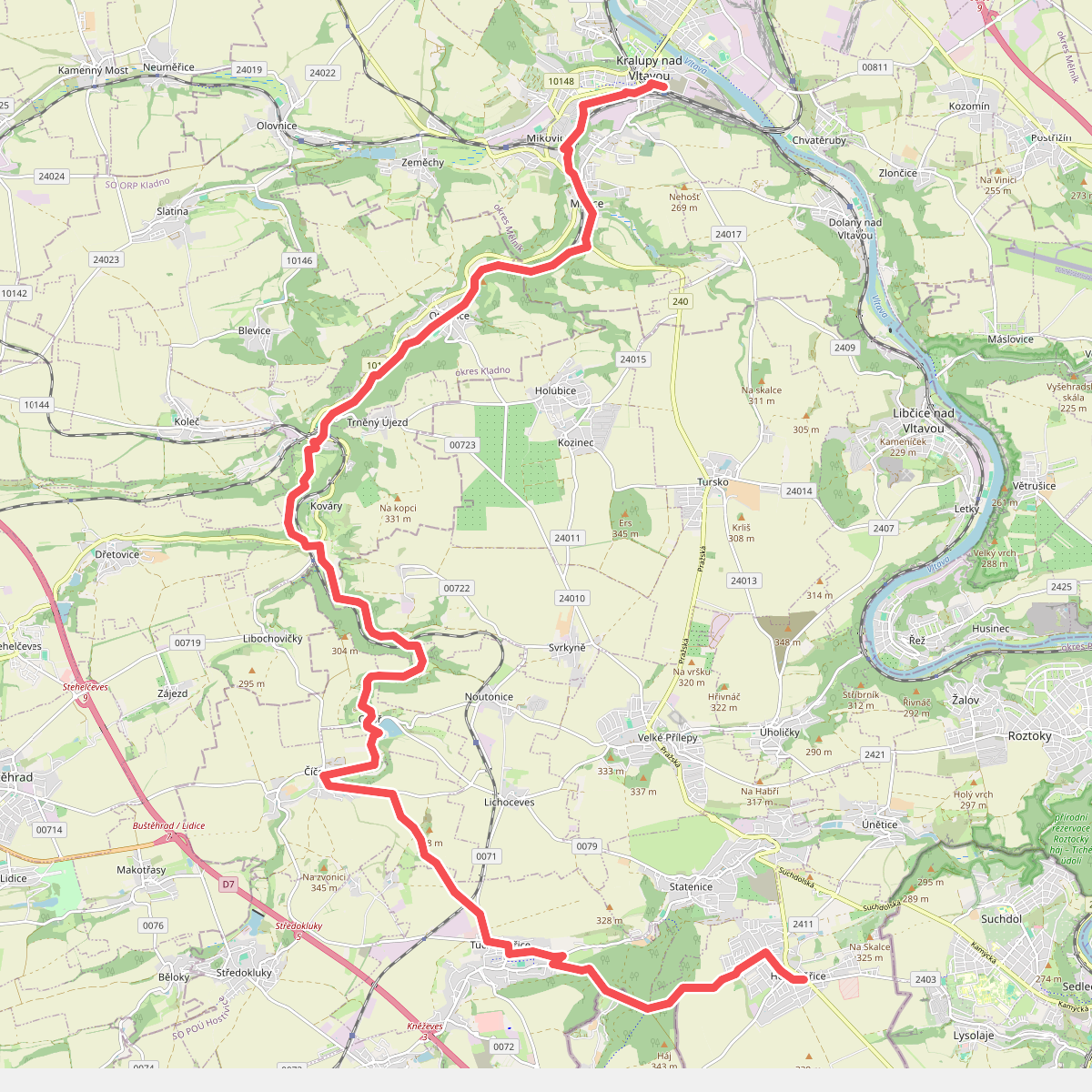 [Č] Kralupy nad Vltavou (žst) - Horoměřice