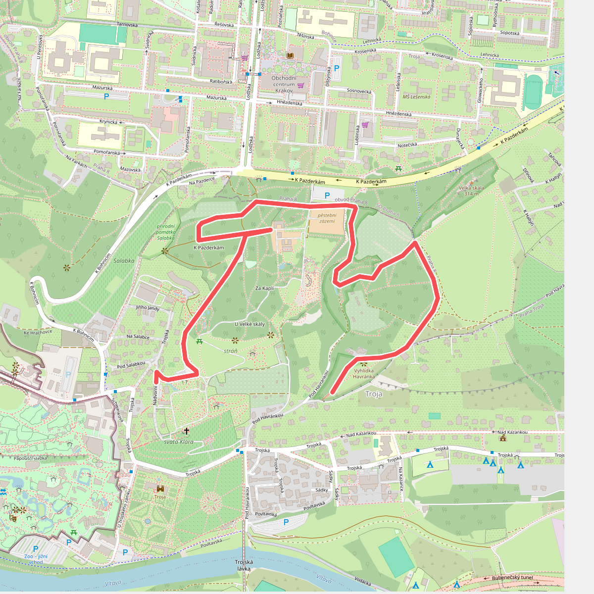 naučná stezka Okolí Botanické zahrady