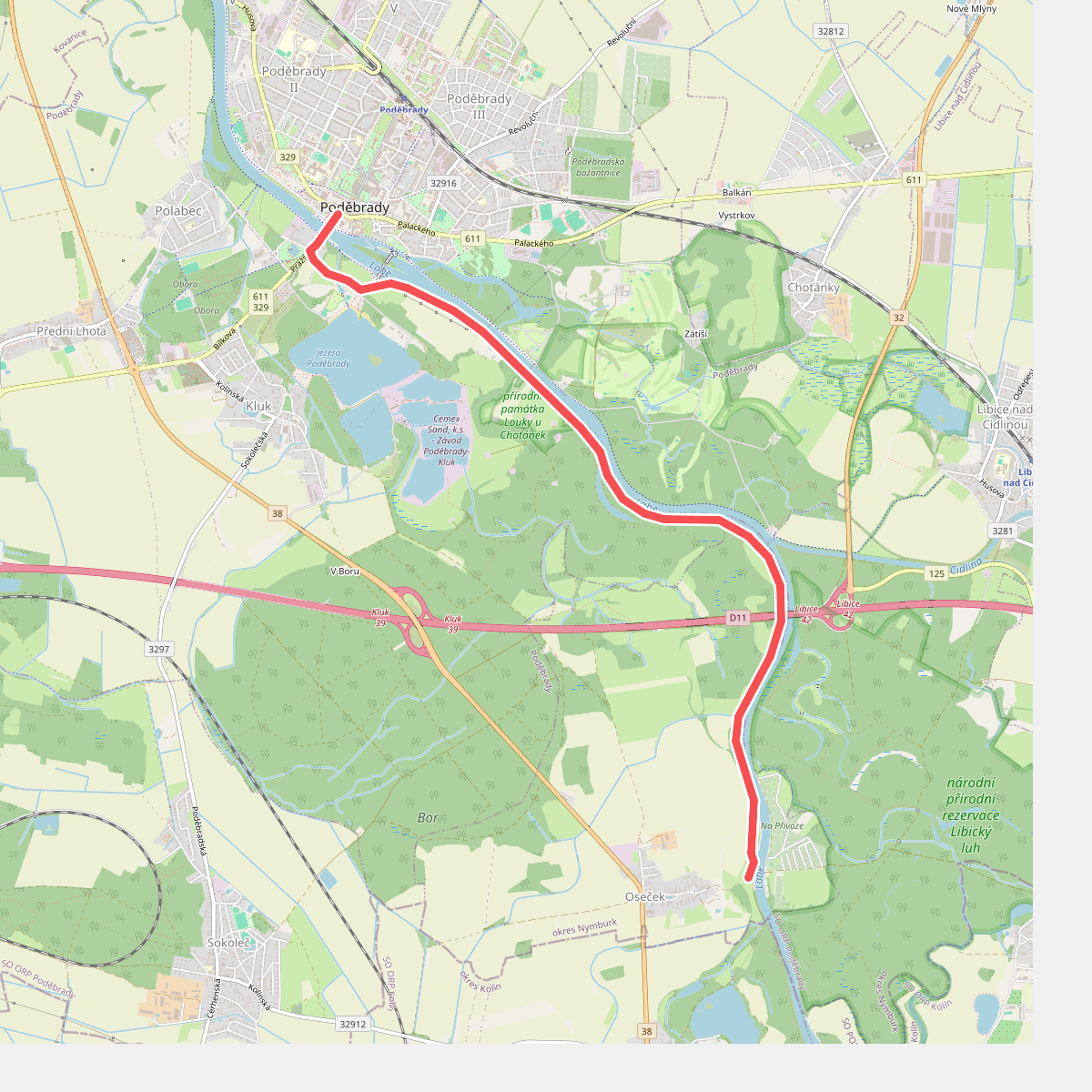 [M] Poděbrady - Oseček
