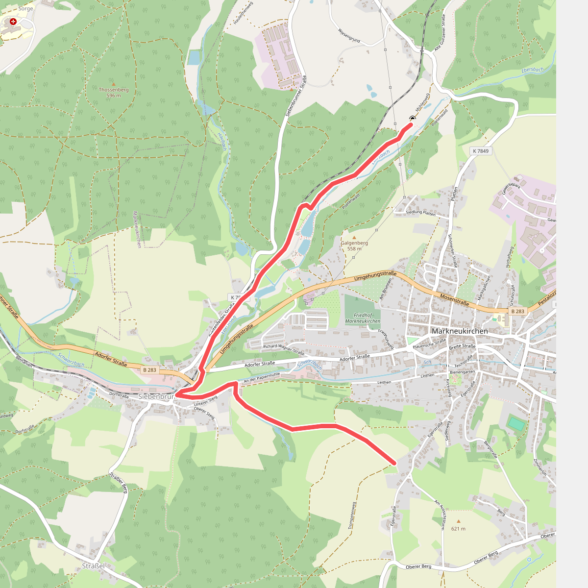 Vogtland-Panorama-Weg, Markneukirchen, Naturvariante