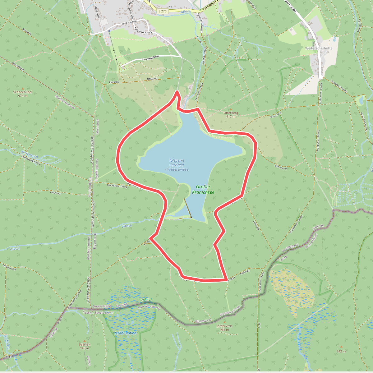 Rund um die Talsperre Carlsfeld