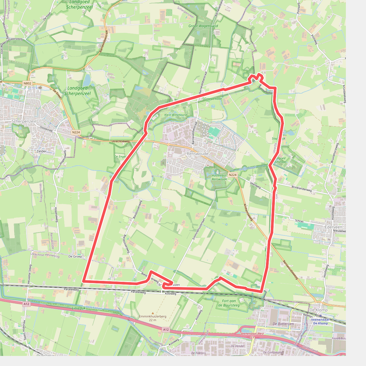 Wandelroute Grebbelinie