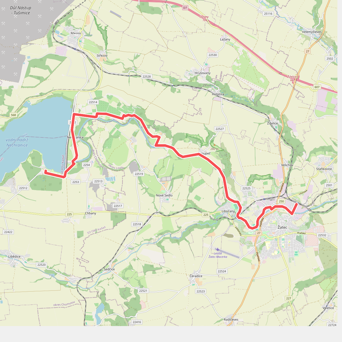 [M] Žatec (žst.) - Vikletice