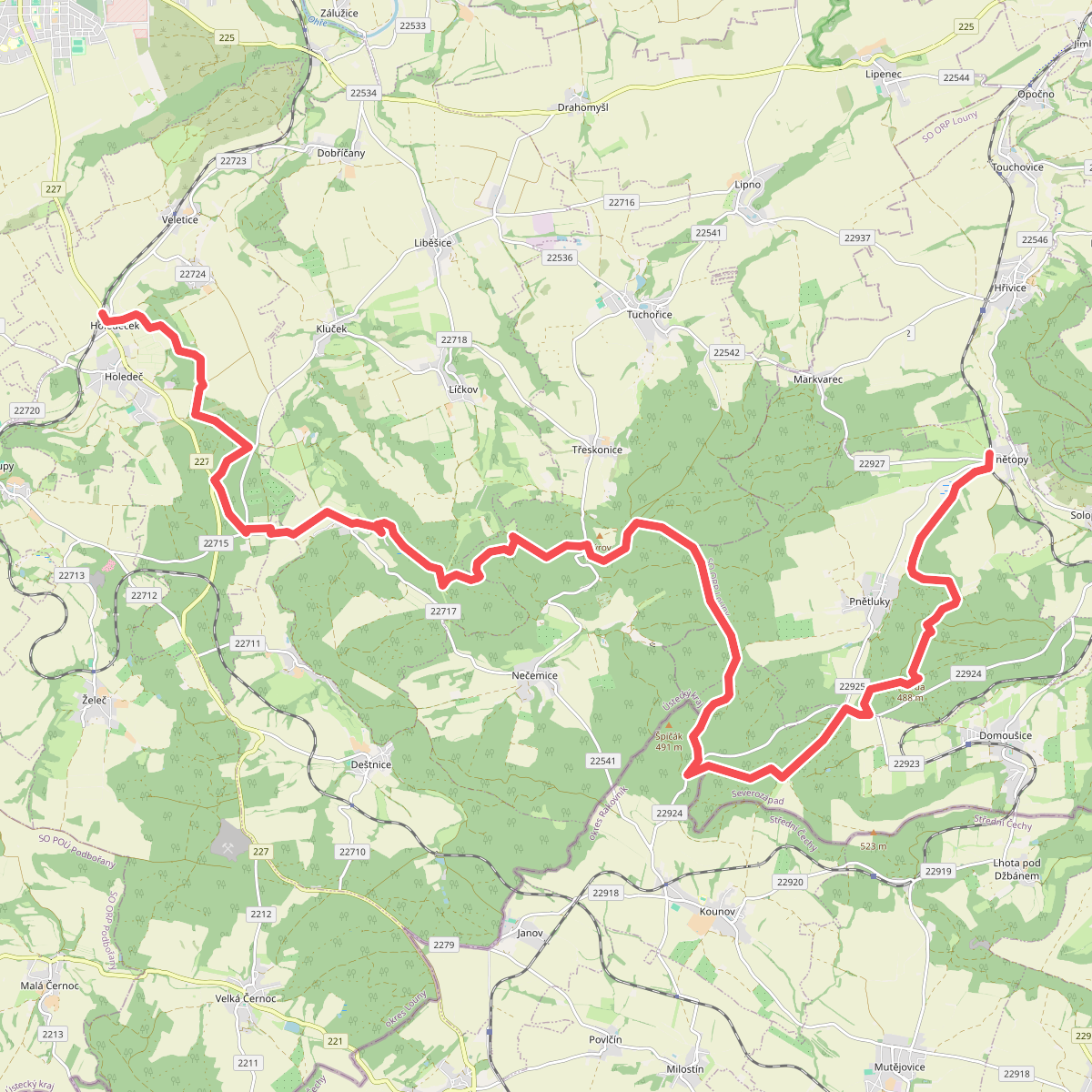 [M] Holedeč (žst) – Konětopy (žst)