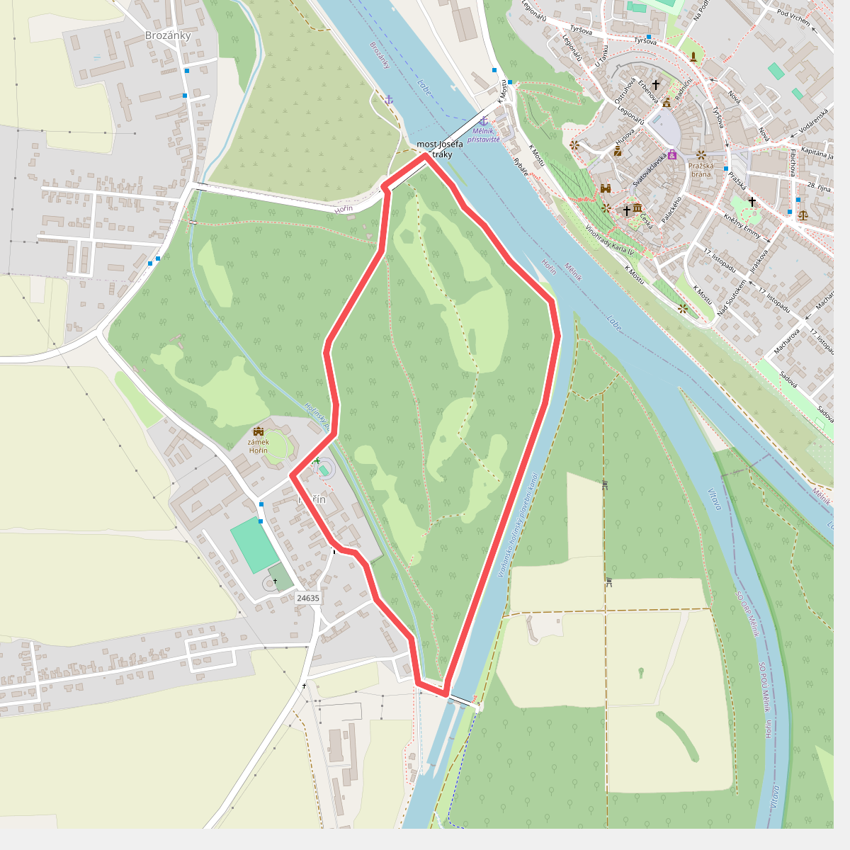 [Ž] Vycházkový okruh zámeckým parkem 2,7km