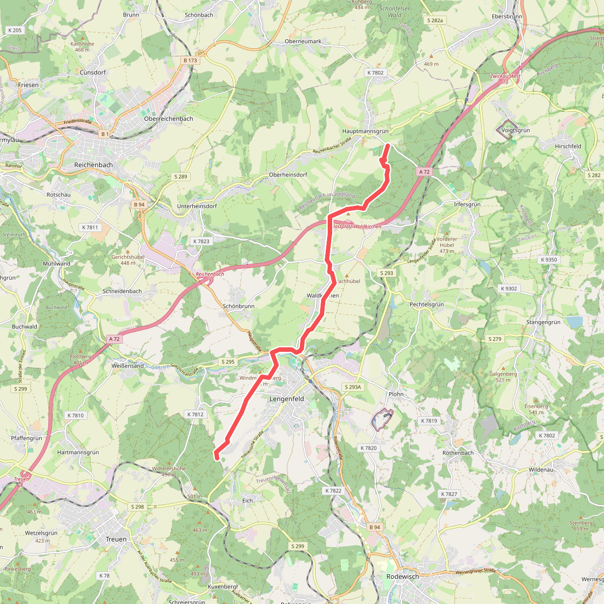 Lengenfeld - Hauptmannsgrün