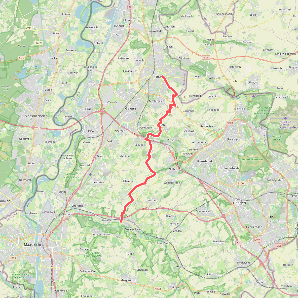 Sittard - Strabeek · Pieterpad etappe 25