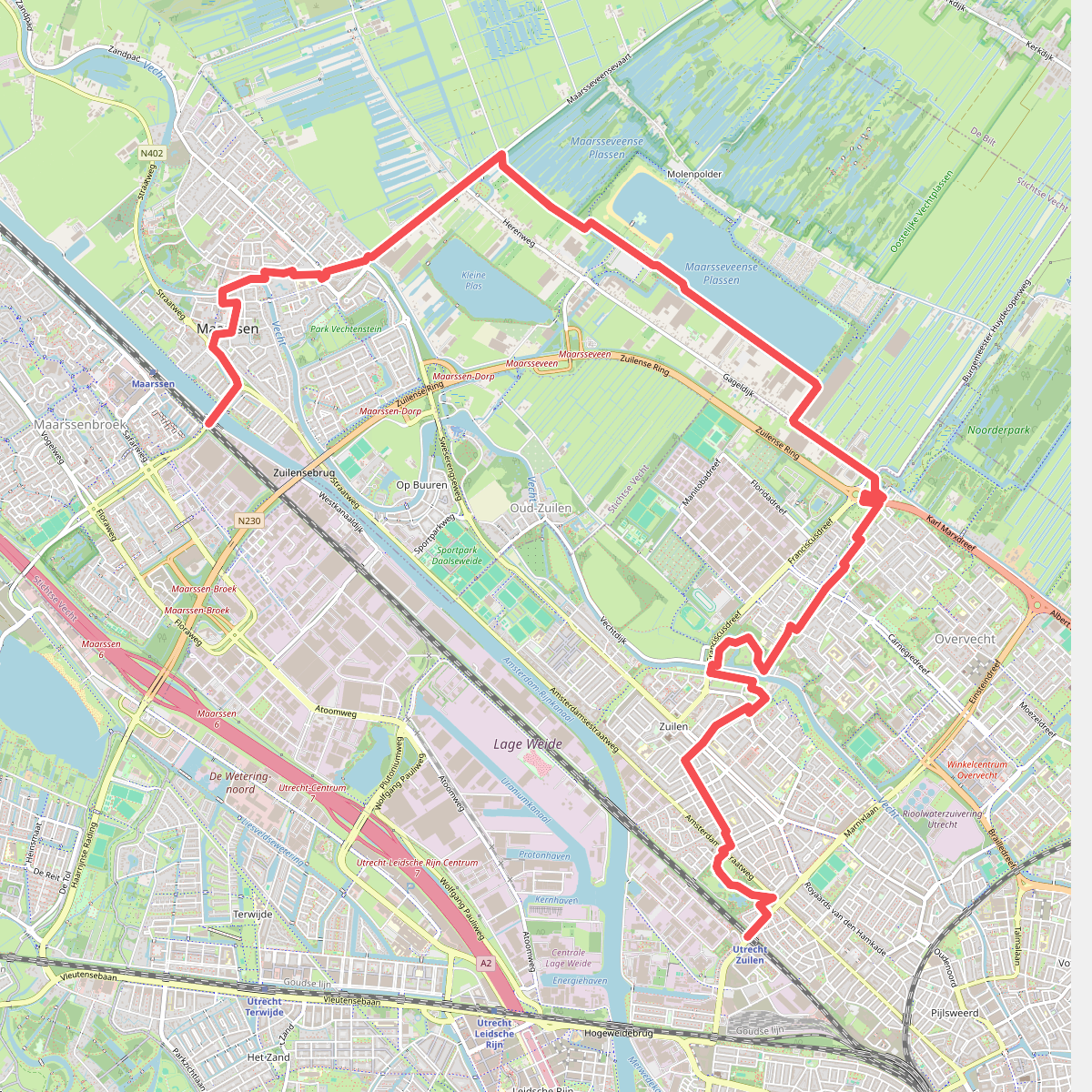 Stationswandeling Utrecht Zuilen – Maarssen
