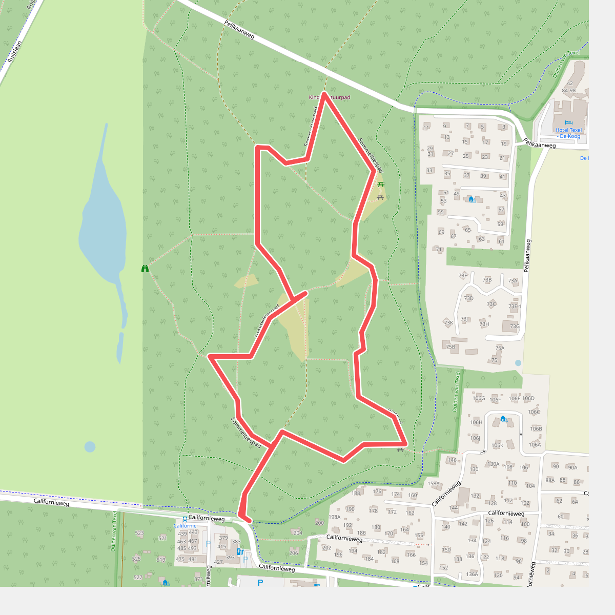 Wandelroute Sommeltjespad