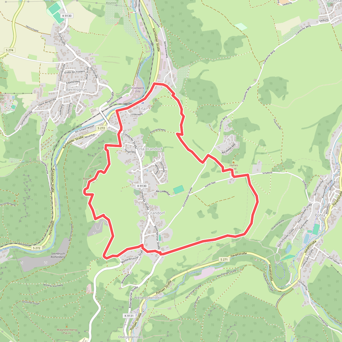 Rundwanderweg Erla-Crandorf