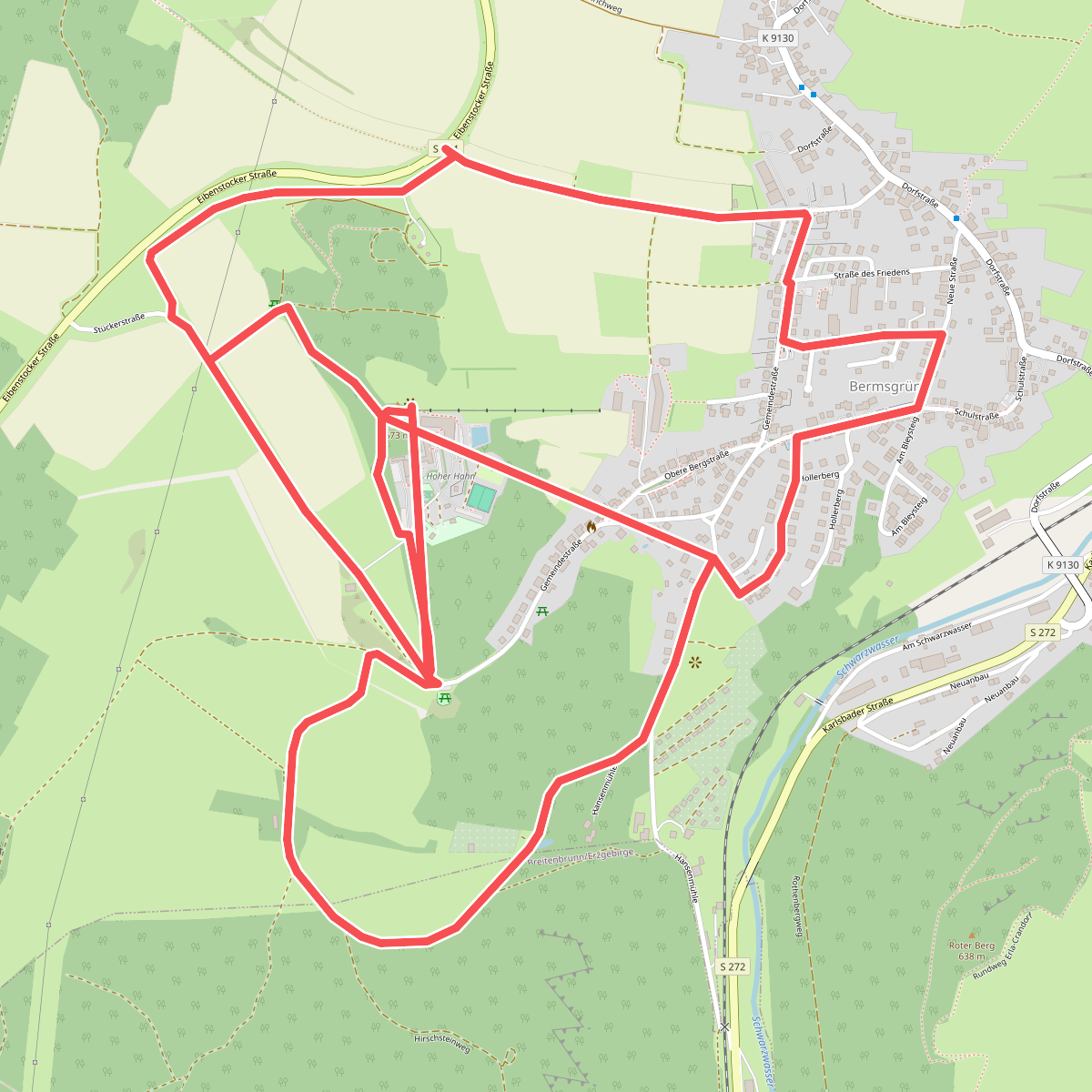 Rundweg um Bermsgrün