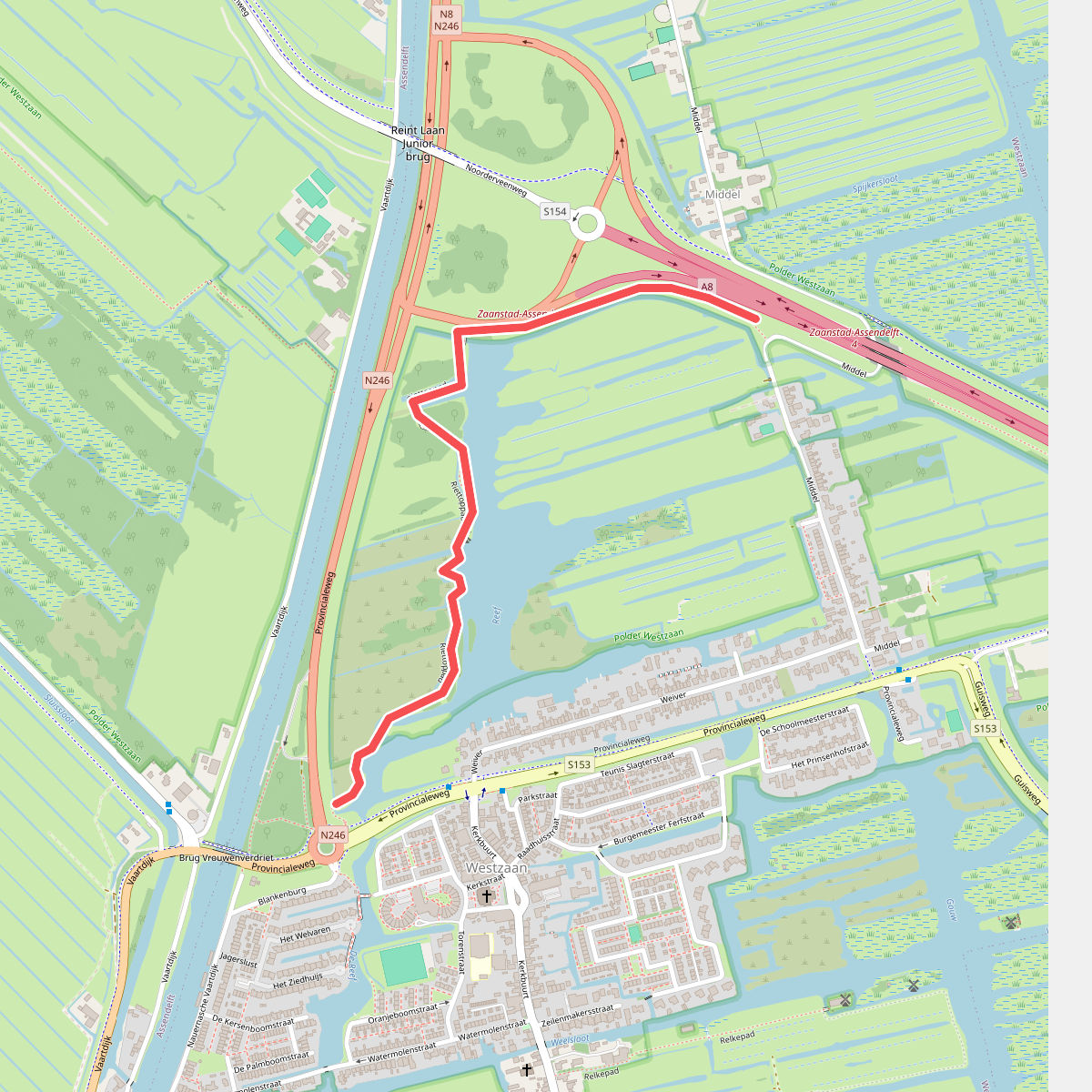 Wandelroute Riettoppad Guisveld