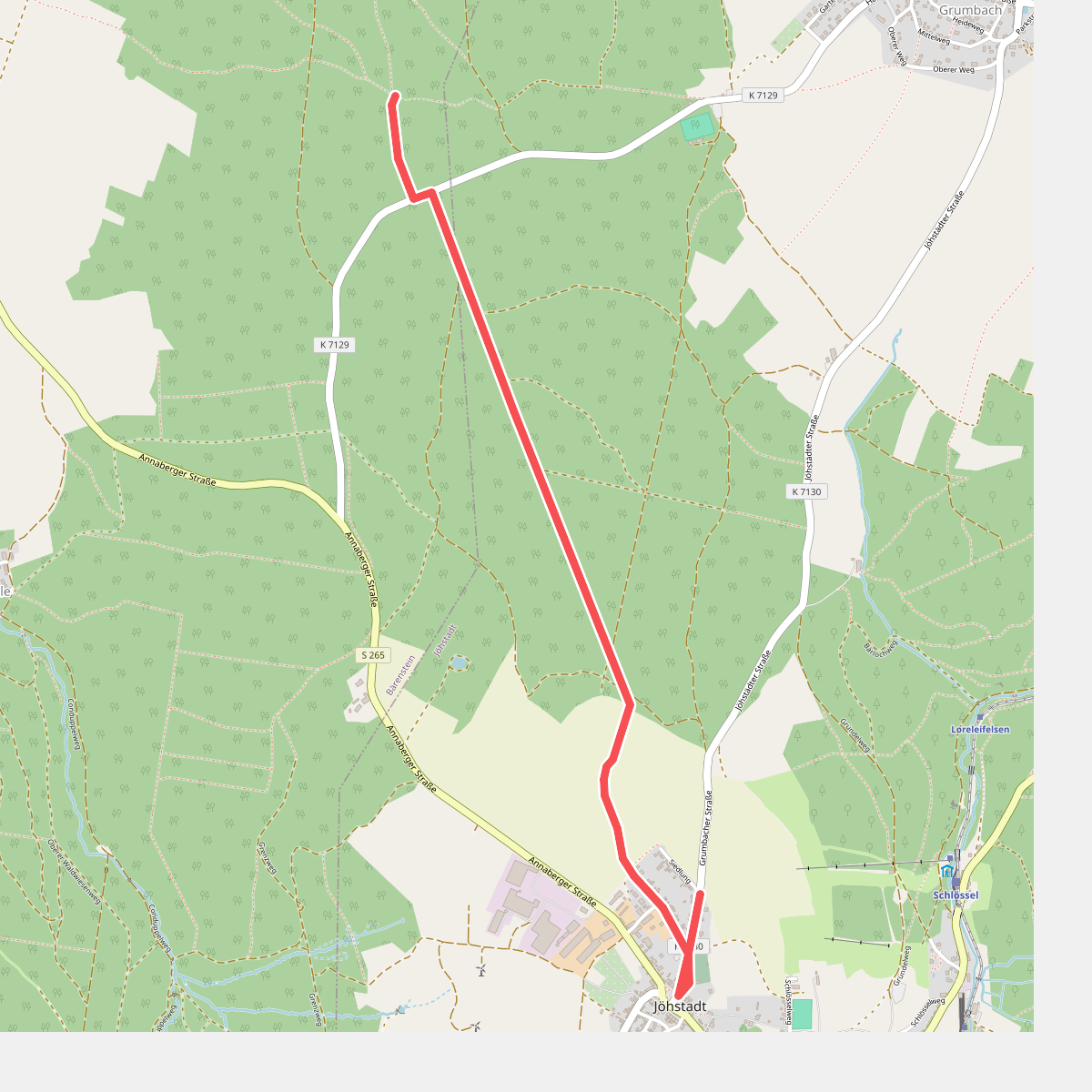 Joehstadt - Weg nach Koenigswalde