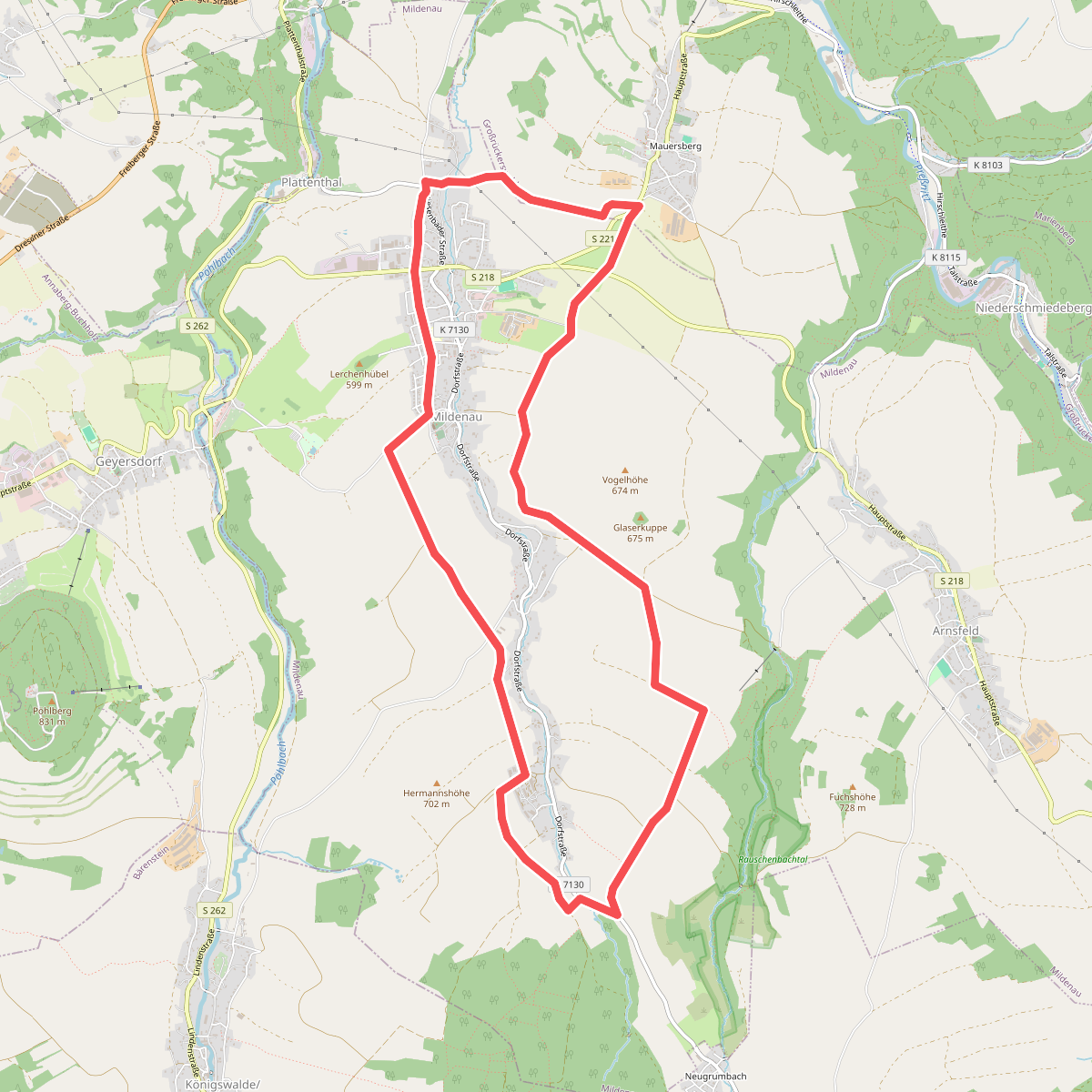 Rundweg Mildenau Ww