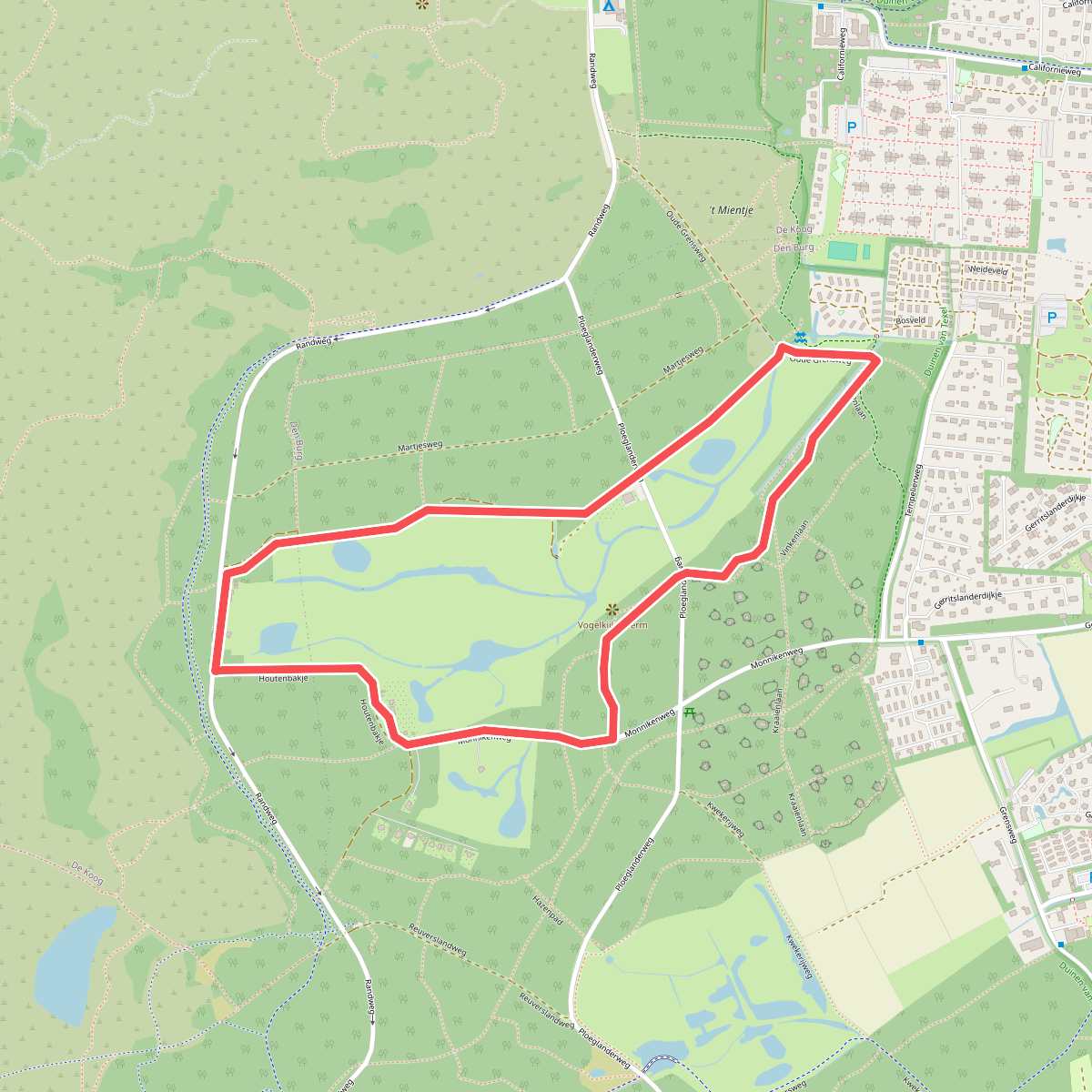 Wandelroute Ploegelanden