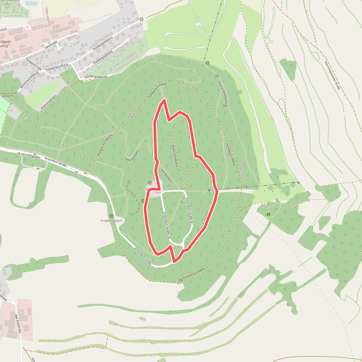Wanderweg Oberer Rundgang Poehlberg
