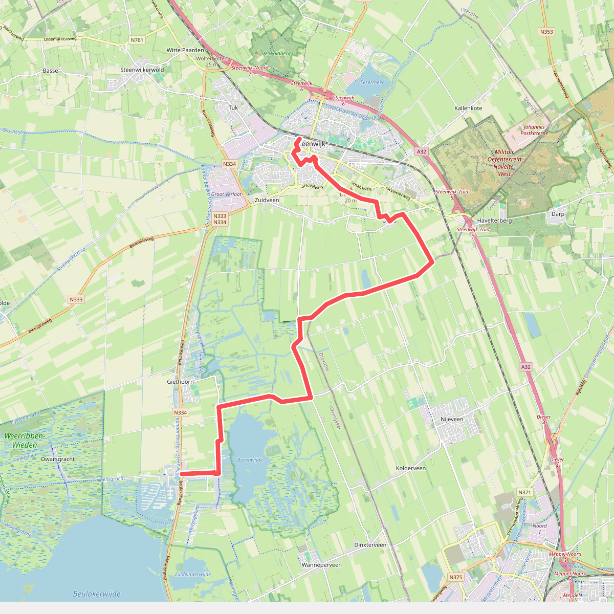 Steenwijk - Zuideinde · Pionierspad etappe 1