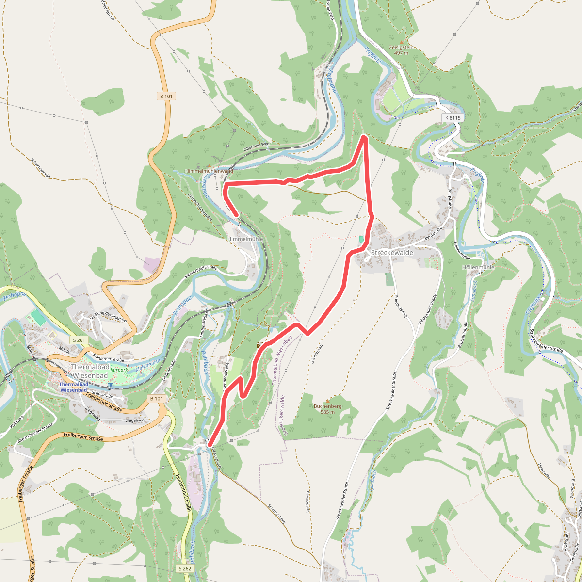 Ww Thermalbad Wiesenbad - Himmelmühle über Streckewalde