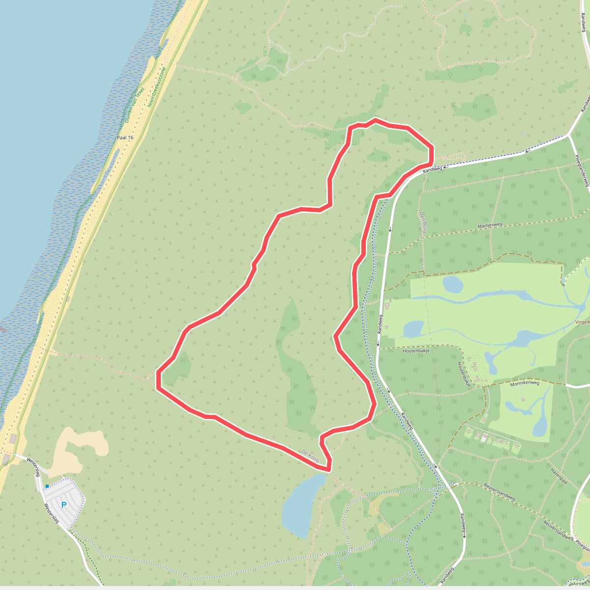 Wandelroute Bleekersvallei