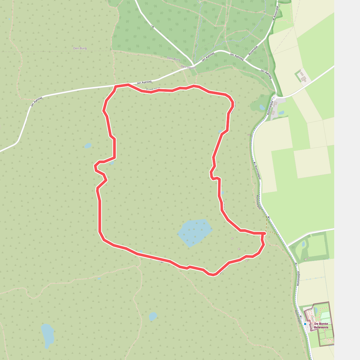 Wandelroute Pieter Rozenvlak