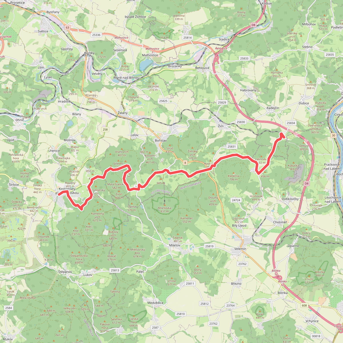 [Z] Radejčín - Kostomlaty pod Milešovkou