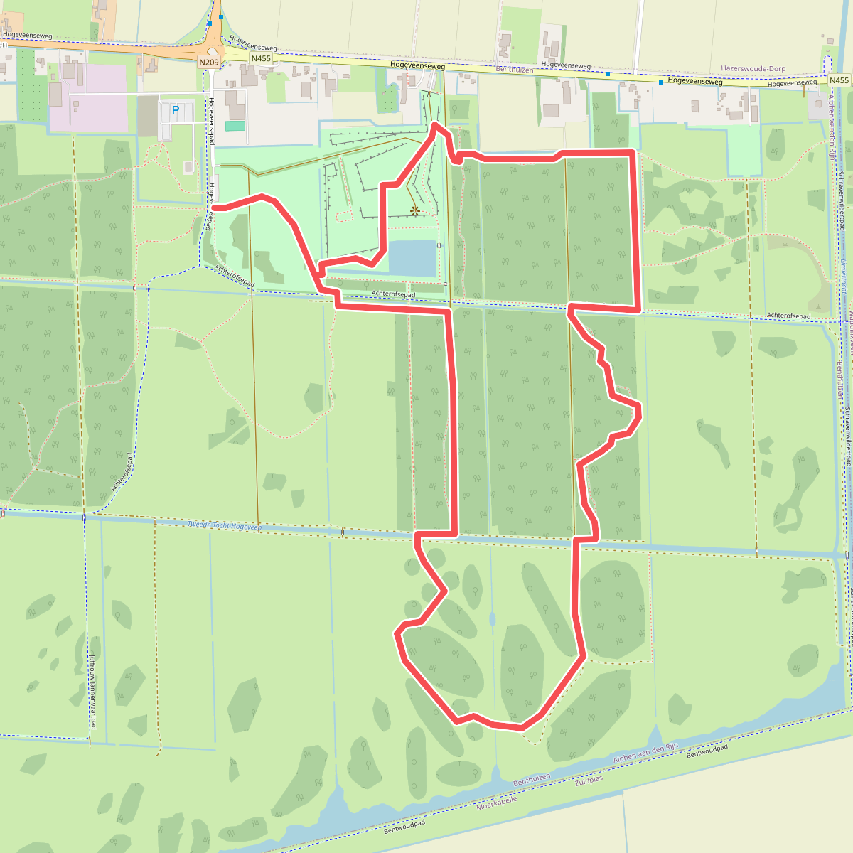 Wandelroute Laarzenpad Bentwoud