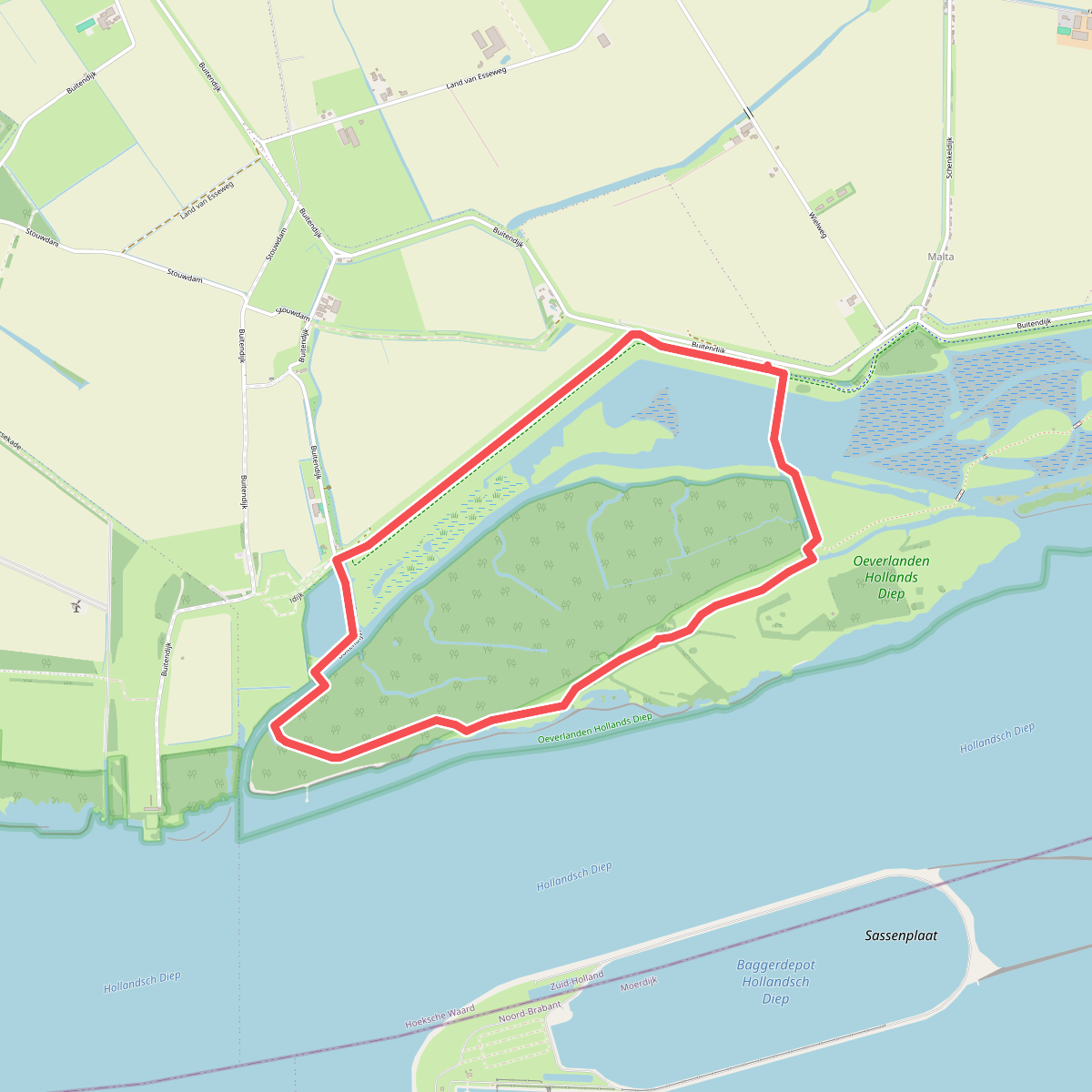 Boswachterspad Oeverlanden Hollands Diep
