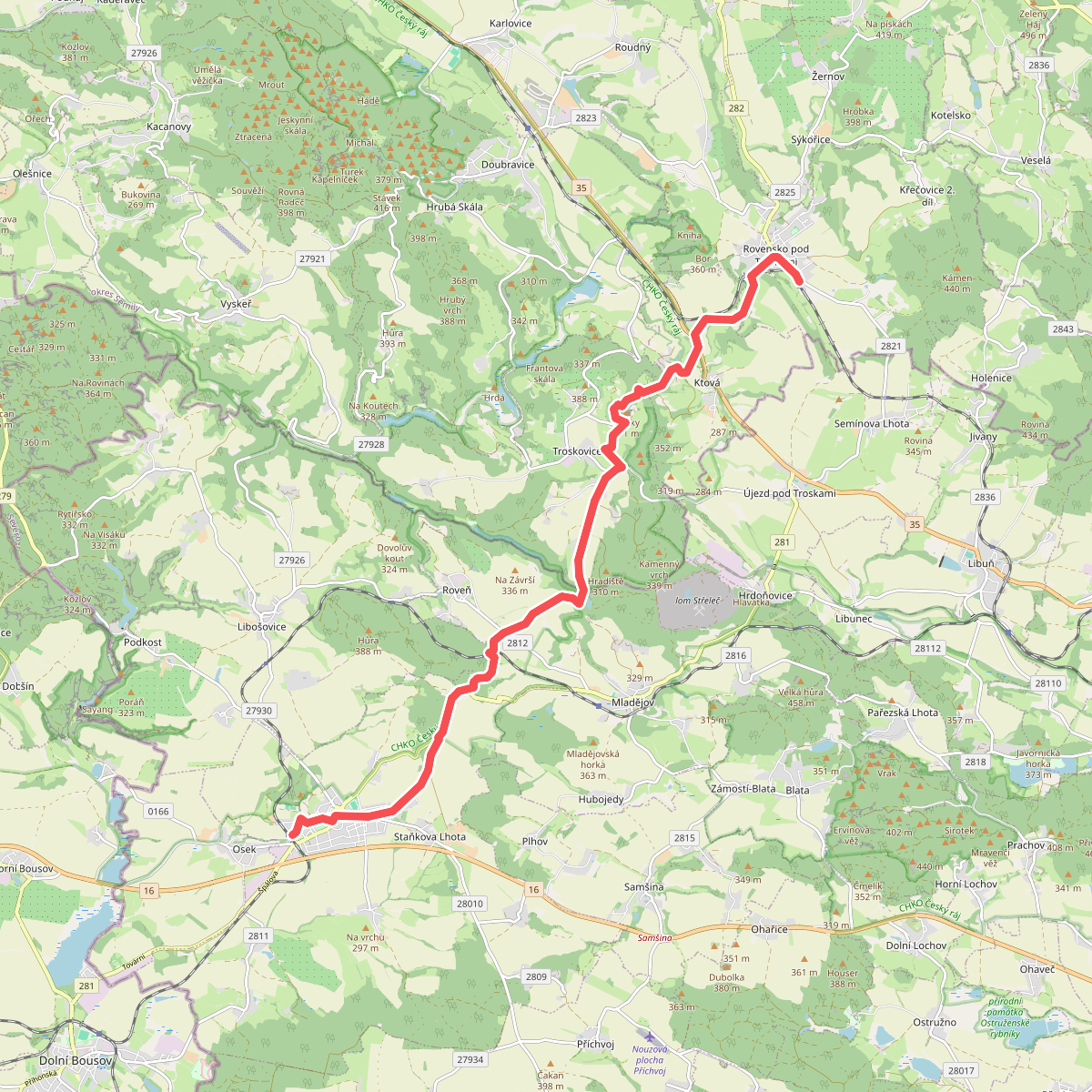 [Z] Rovensko pod Troskami (žst.) - Sobotka (žst.)