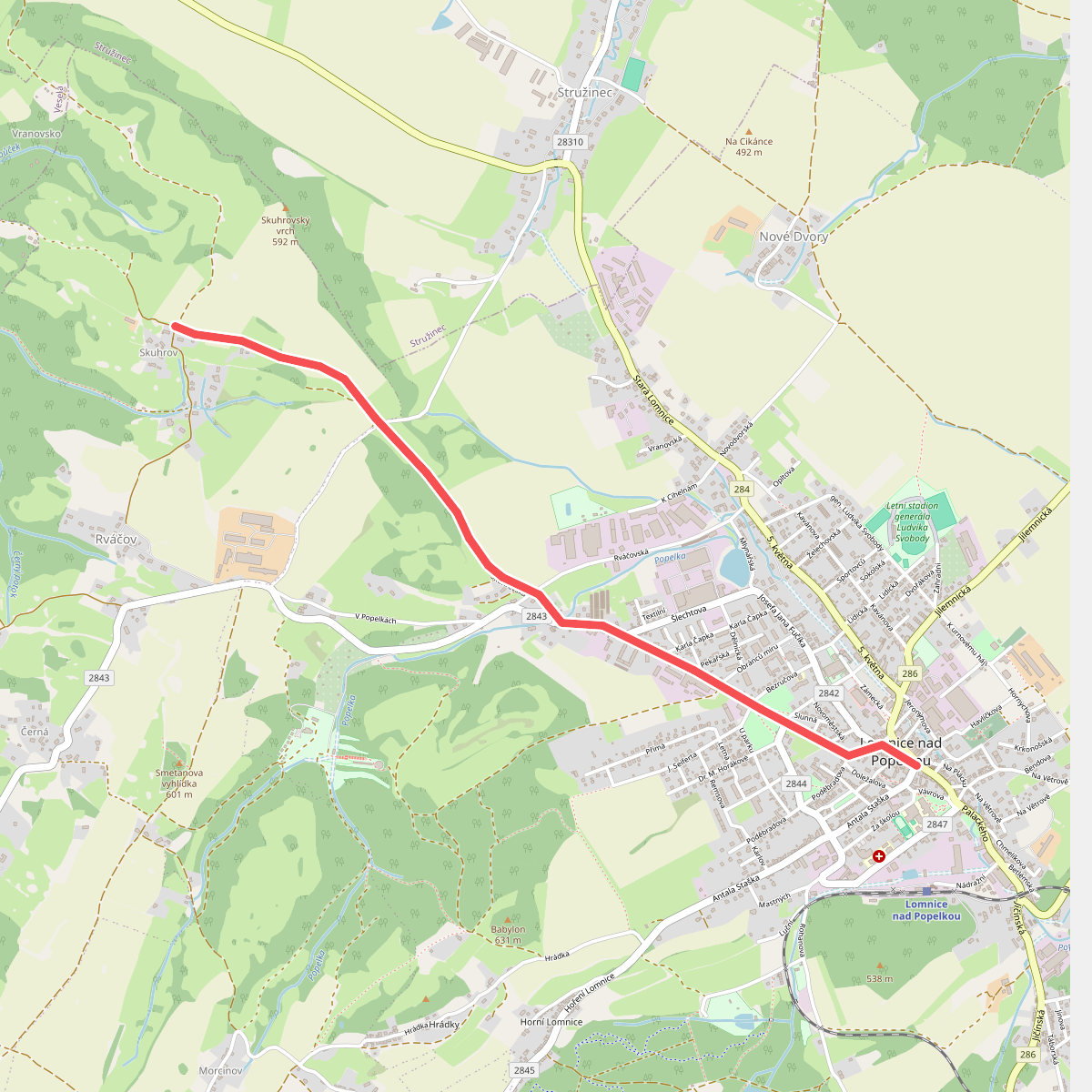 [Ž] Lomnice nad Popelkou - Skuhrov