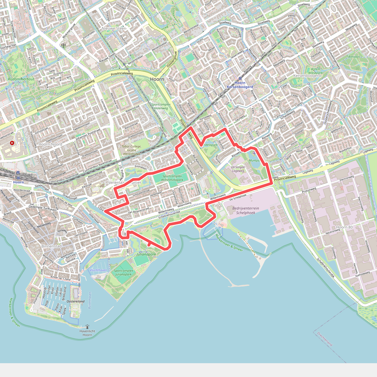 Julianaparkroute (oranje)