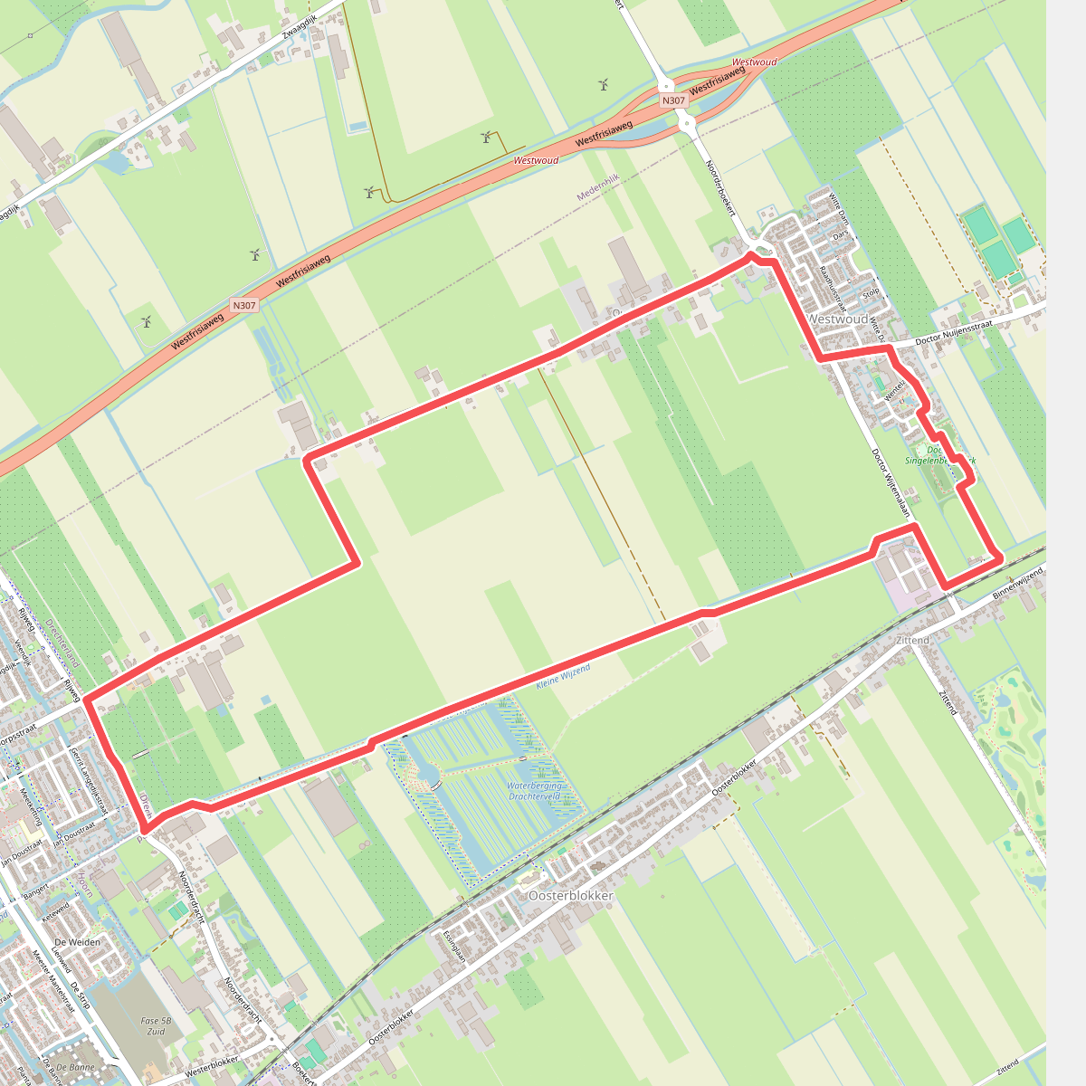 Oudijkroute (groen)