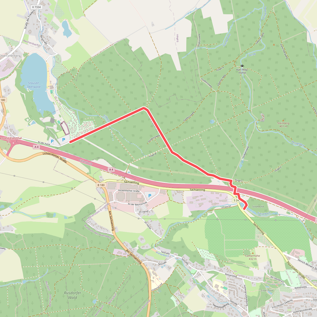 Ww Autobahn A 4-Stausee Oberwald