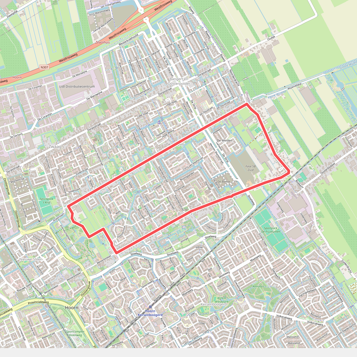 Nieuwlichtroute (geel)