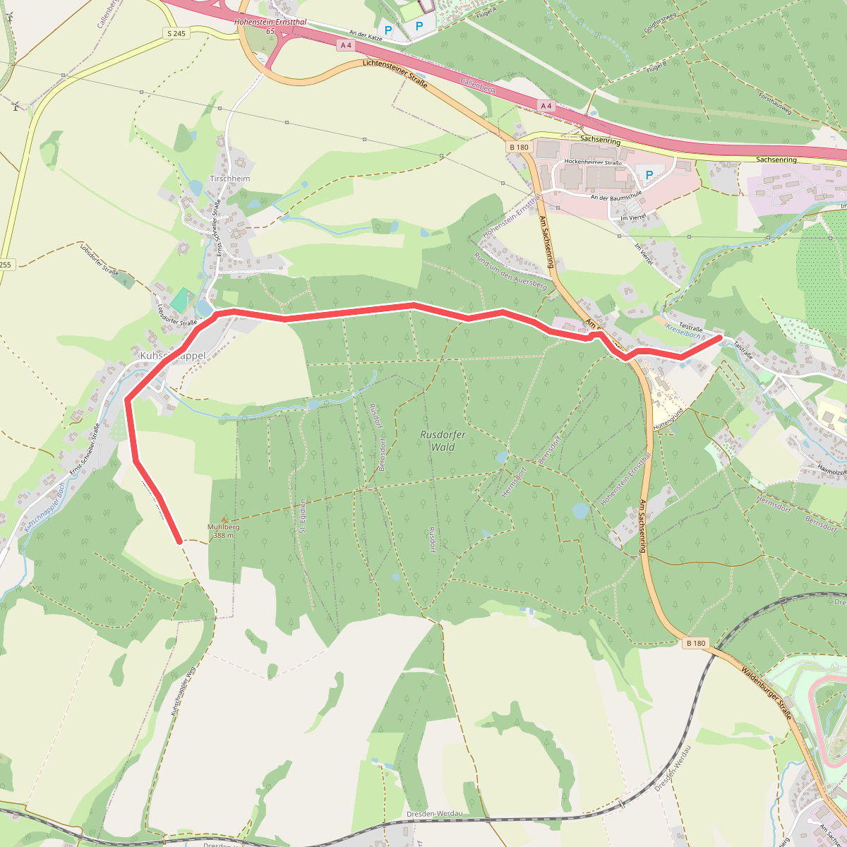 Ww Rund um Hohenstein-Ernstthal, Teilstück