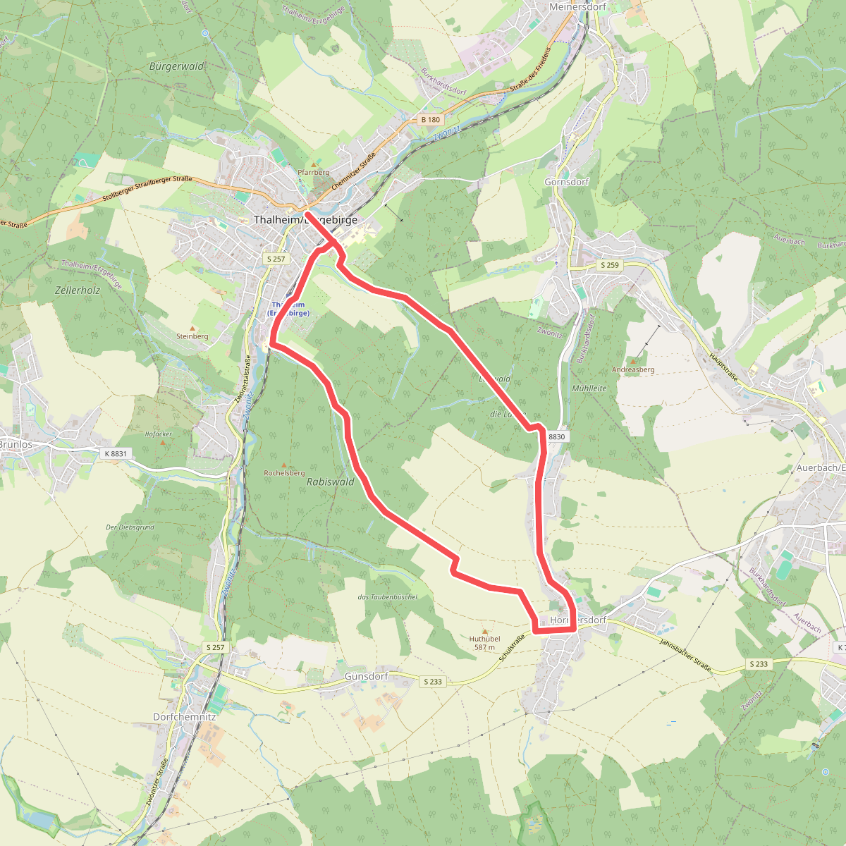 Rundweg Thalheim - Hormersdorf