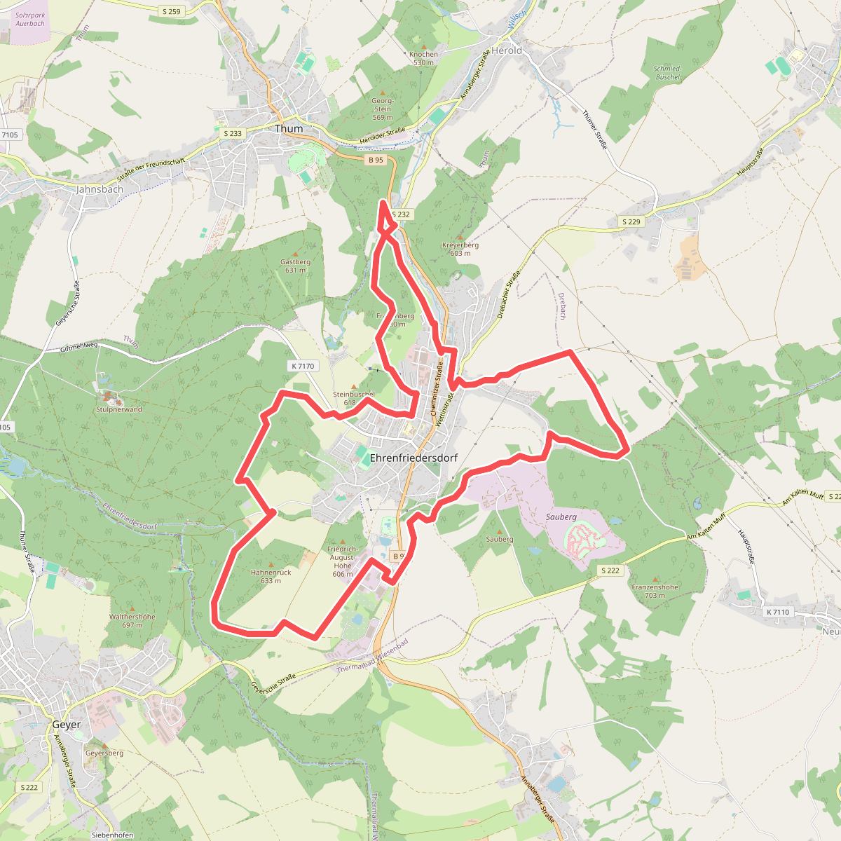 Rundwanderweg Ehrenfriedersdorf