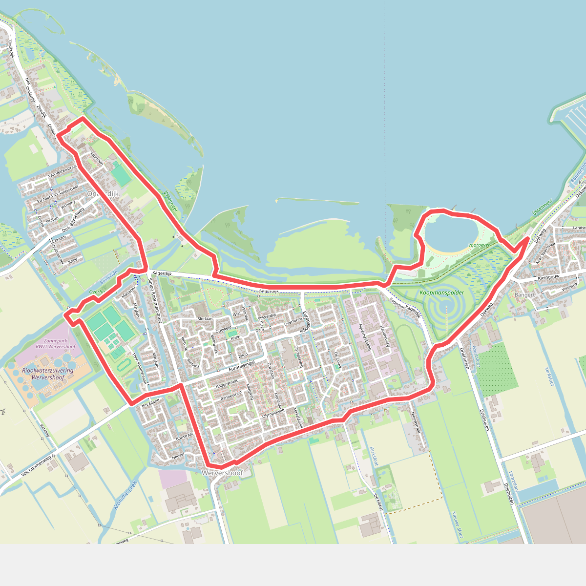 Wervershoofroute (oranje)